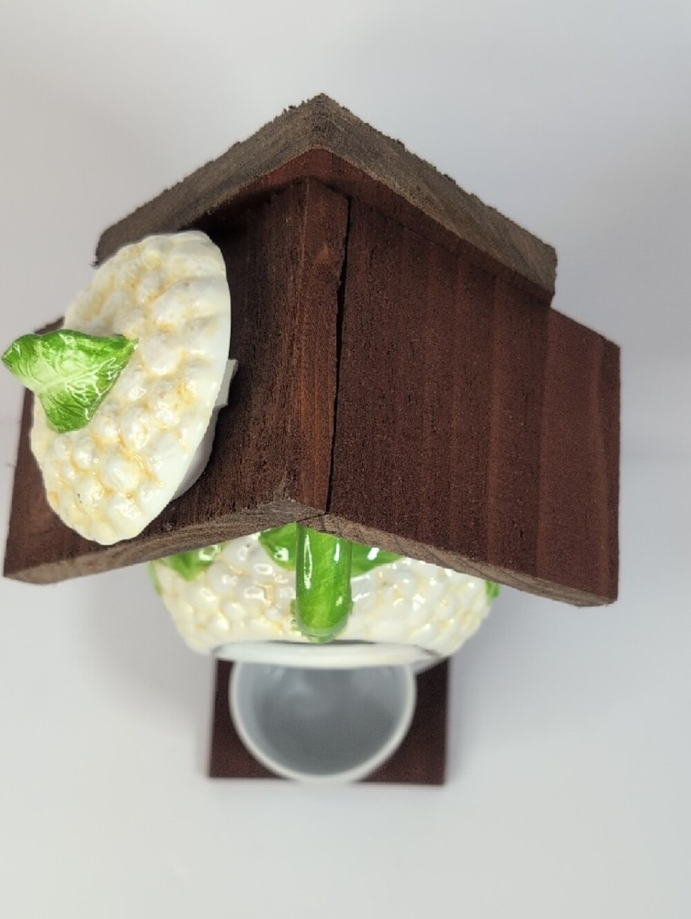 Rustic Wooden Handmade Bird Feeder "Down The Rabbits Hole" - Picture 8 of 16